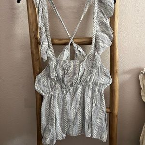 Current and Air. Size XL. Black & cream.